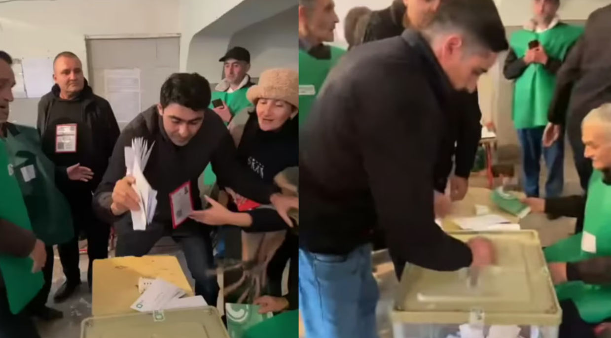 Suspecții de aruncare a buletinelor de vot în timpul alegerilor, reținuți în Georgia.