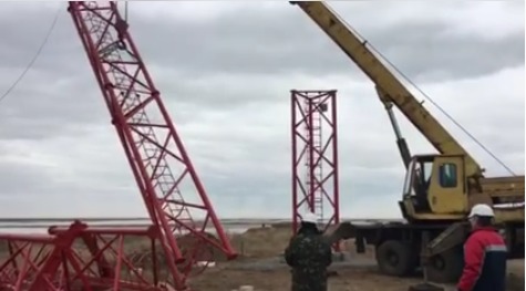 Украина возводит телевизионную вышку для вещания в Крым.