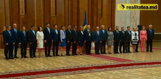 Guvernul condus de Valeriu Streleț a depus jurământul. Foto: Realitatea.md