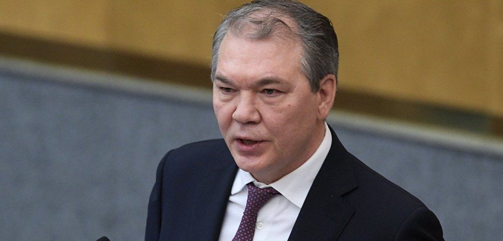 Председатель комитета Госдумы РФ по делам СНГ, евразийской интеграции и связям с соотечественниками Леонид Калашников.