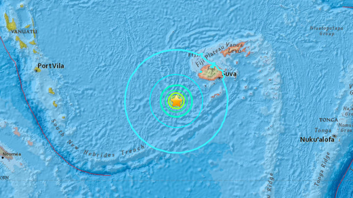 Un seism cu magnitudinea de 6,4 s-a produs în largul insulei Fiji. 