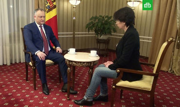 Interviul lui Dodon acordat jurnalistei întoarsă la Moscova. Foto: Captură video