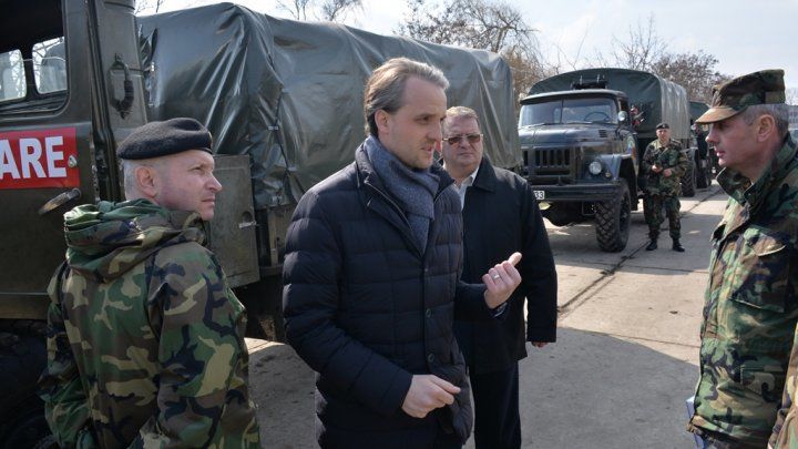 Ministrul Apărării a efectuat o vizită de lucru în garnizoana Bălţi