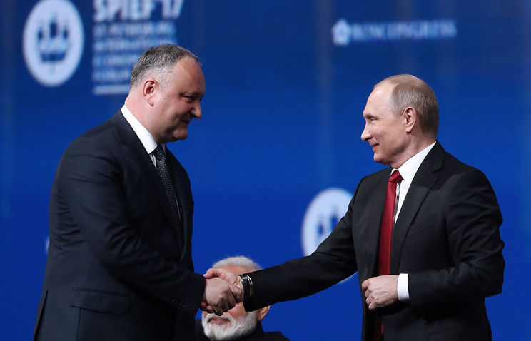 Dodon: Nu cred că încă am onoarea să-l numesc pe Putin prieten. Foto: TASS