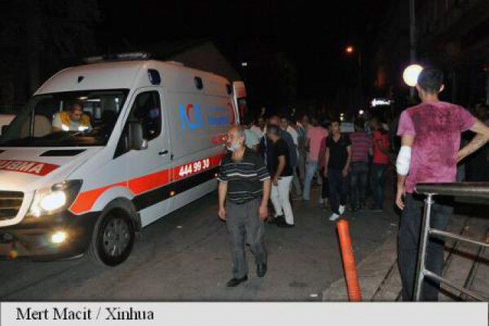 Explozie la o nuntă în Gaziantep, Turcia. Foto: XINHUA