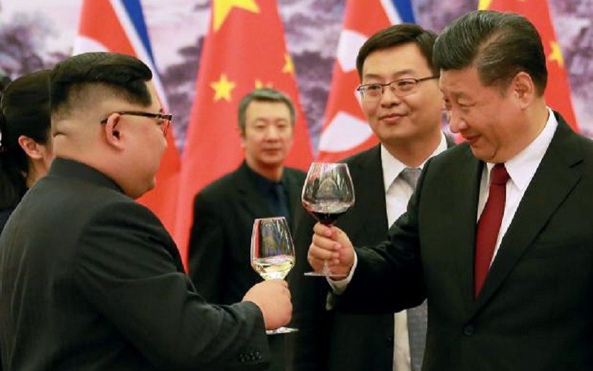 Vin, banchet fastuos şi berlină pentru Kim în vizita în China. Foto: news.ro