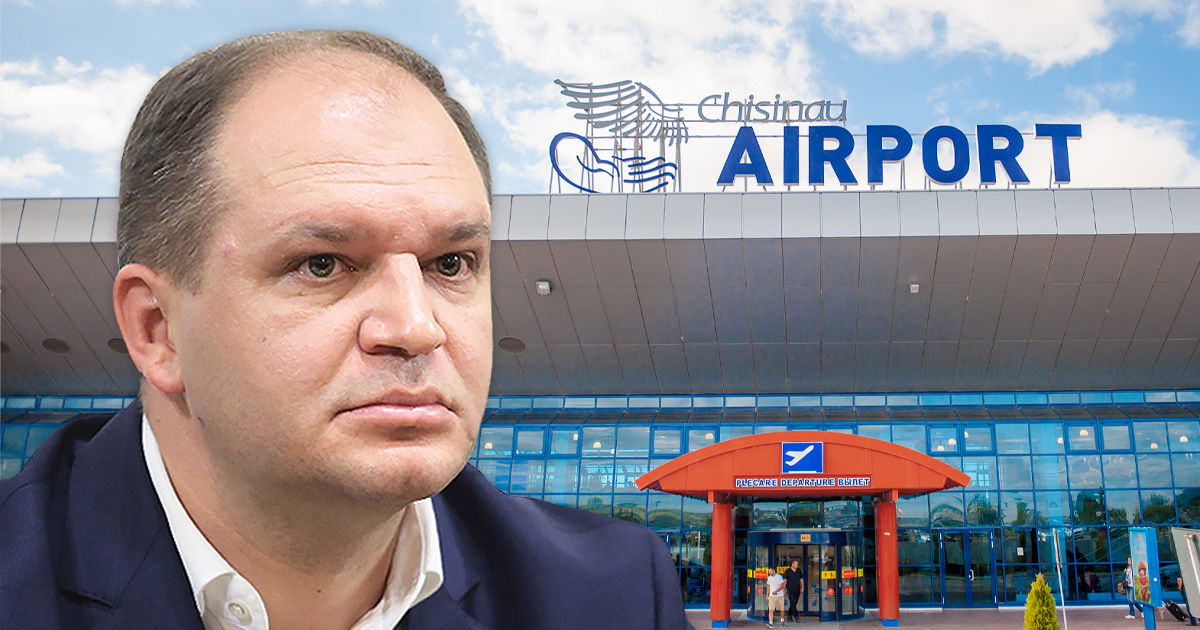 Ион Чебан упрекнул ПДС в трудностях аэропорта Кишинева. Коллаж Point.md.