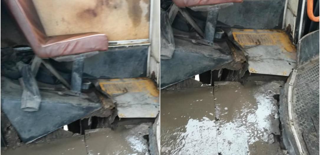 Condițiile în care sunt transportați pasagerii rutei nr. 46