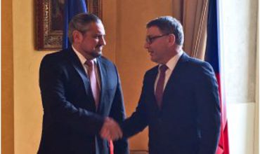 Андрей Галбур провел сегодня встречу с министром иностранных дел Чехии Любомиром Заоралеком.