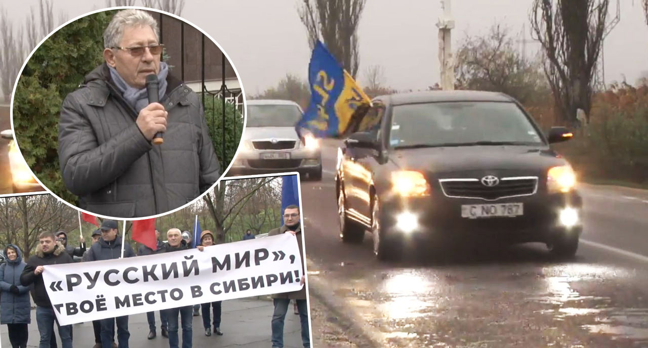 Либеральная партия организовала автокараван под девизом: Слава Украине.