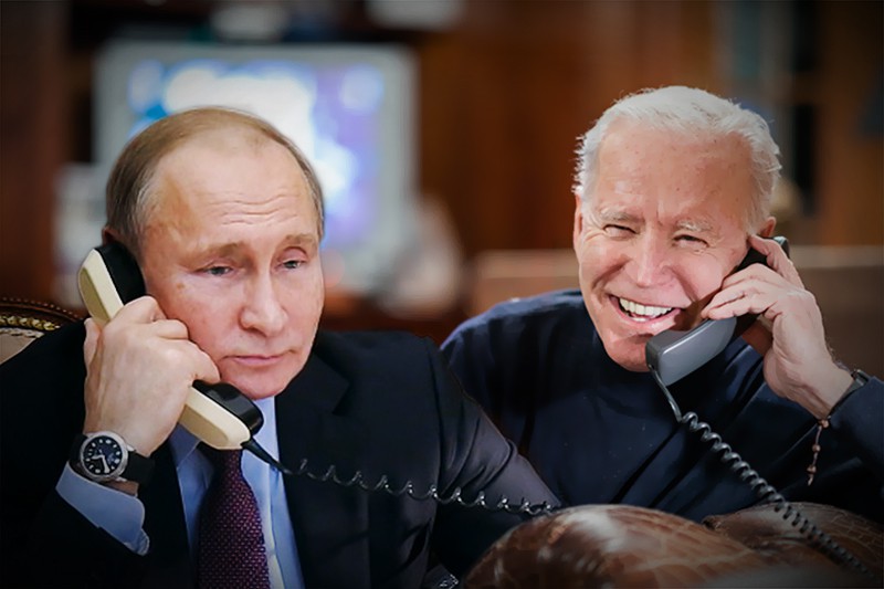 Путин и Байден более часа обсуждали наращивание войск вокруг Украины.