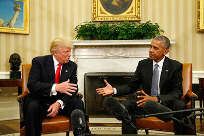 Дональд Трамп и Барак Обама. Фото: Kevin Lamarque / Reuters