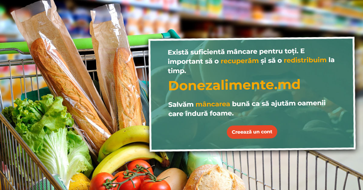 в Молдове запустили платформу для жертвования и распределения продуктов. Коллаж Point.md.