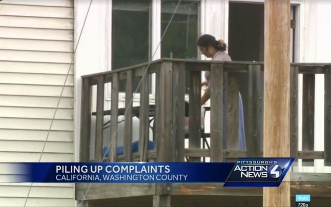 Familiile de romi au închiriat zeci de locuinţe. Foto: Action News 4 Pittsburgh 