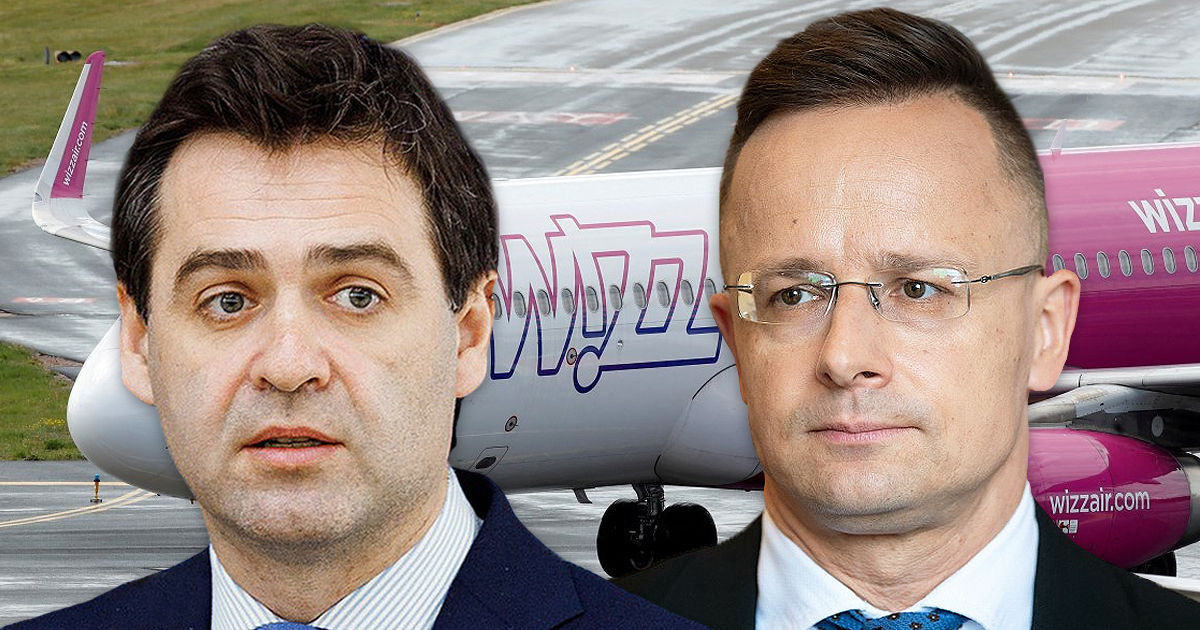 Попеску обсудил с Сийярто возвращение Wizz Air на авиарынок Молдовы. Коллаж: Point.md