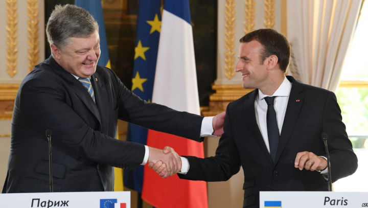 Macron, criticat de Kremlin după ce a numit Rusia un agresor în Donbas