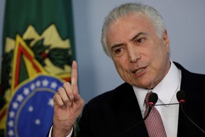 Парламент Бразилии защитил президента от обвинений в коррупции. Фото: reuters.com