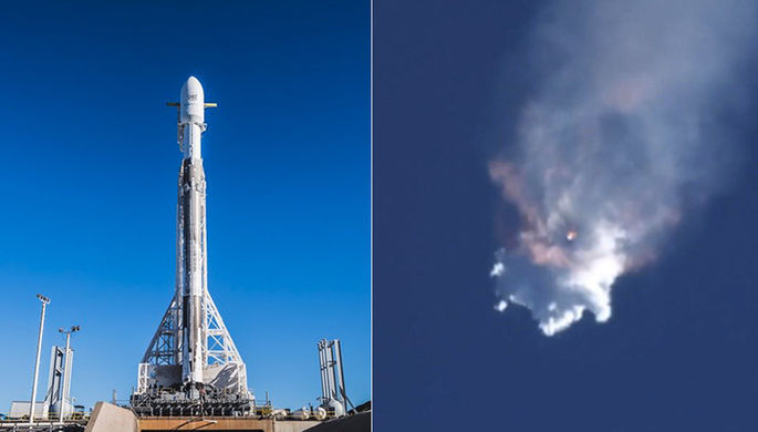 Запуск новой ракеты Falcon-9 со спутником отменили незадолго до старта. Фото: NASA