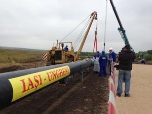 Pe malul drept al Prutului au fost finalizate principalele lucrări la construcția gazoductului Iaşi-Ungheni.