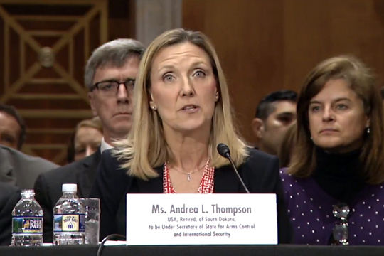 Заместитель госсекретаря США Андреа Томпсон.