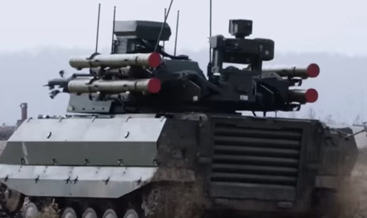 Опубликовано видео с испытаний боевого комплекса "Уран-9".