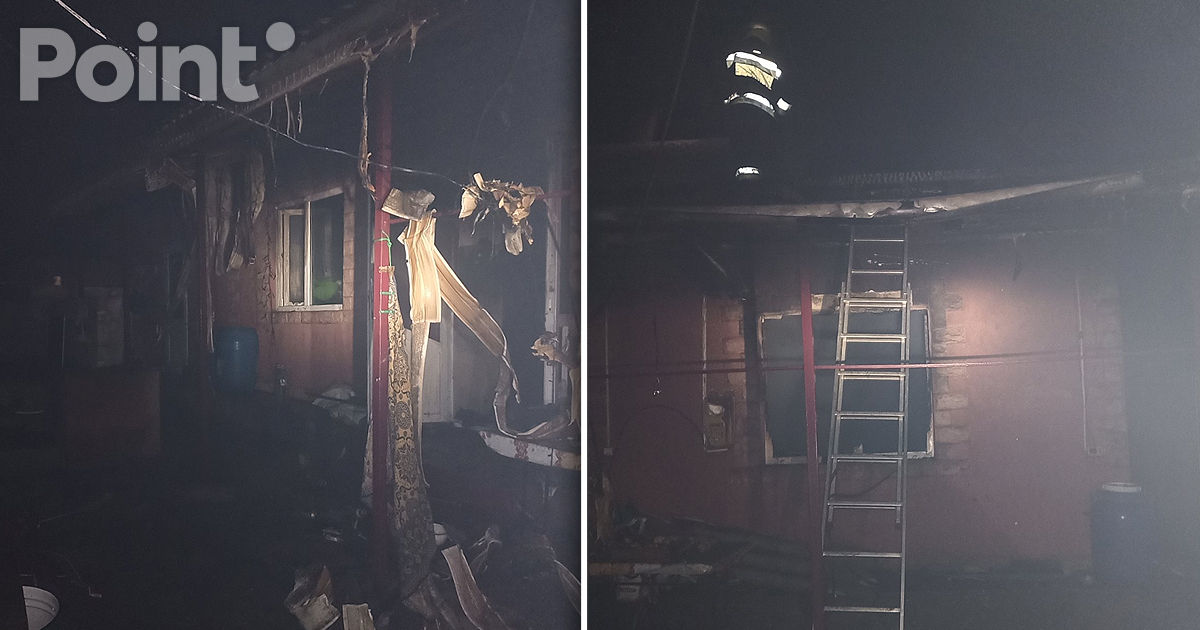 Incendiu puternic în raionul Râșcani: O casă de locuit, cuprinsǎ de flăcări.