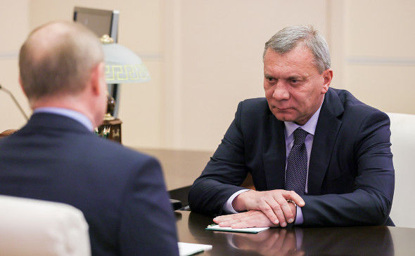 Вице-премьер России Юрий Борисов на встрече с Владимиром Путиным.