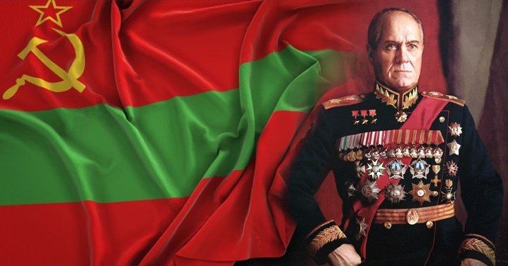 Российские военные установили памятник Жукову в Приднестровье. Фото: Point.md.