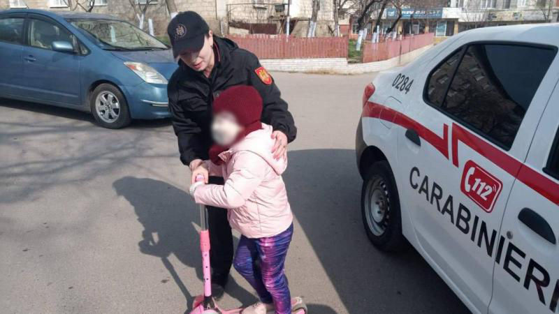 В Комрате потерялась 5-летняя девочка: ее нашли карабинеры.