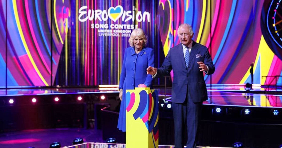 Карл III и Камилла открыли сцену Евровидения-2023 в Ливерпуле.