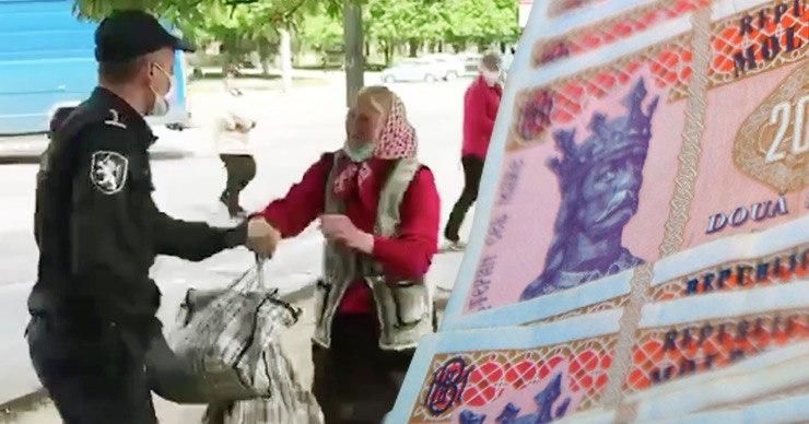 Женщина торговала зеленью в столичном секторе Рышкановка. Коллаж: Point.md. 