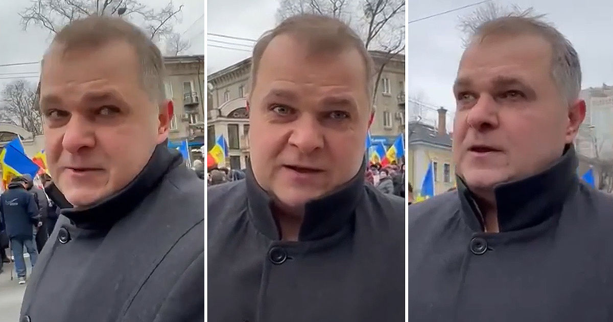 Нестеровский на протесте: Над людьми издеваются, а мы сидим и ничего не делаем. Коллаж: Point.md