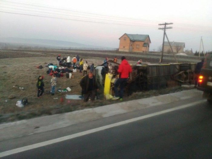 În accident a fost implicat un autobuz de rută din Belarus și automobilul cu moldoveni. 