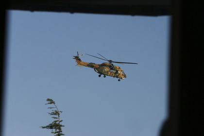 Турецкий военный вертолет приземлился в греческом городе Александруполисе.
