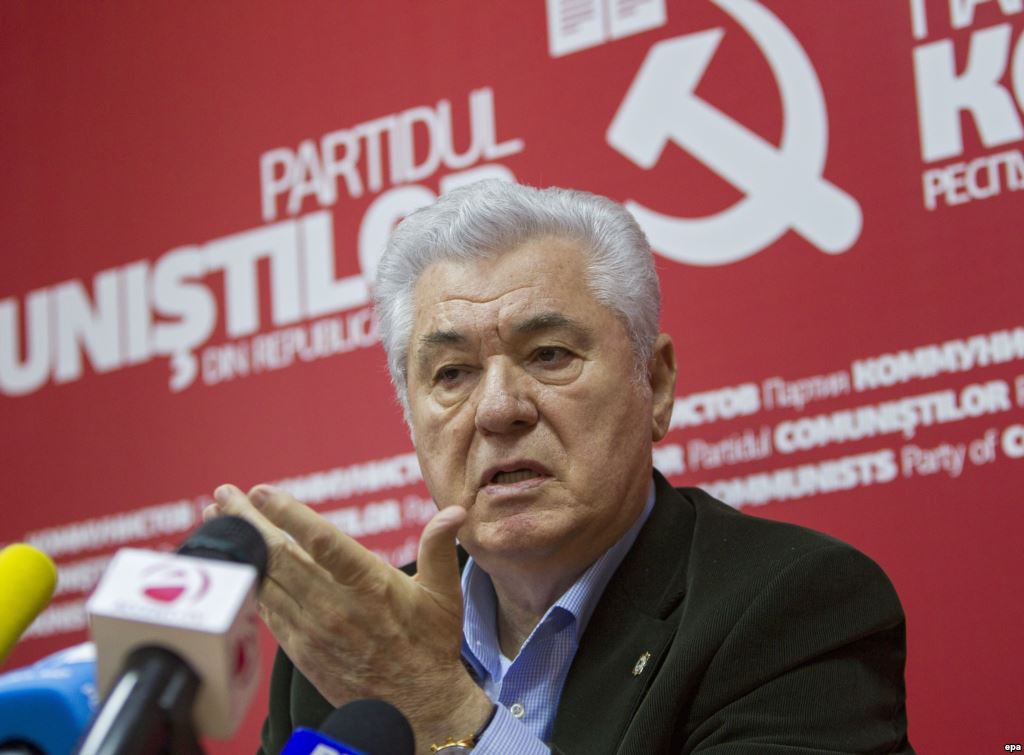 Председатель Партии коммунистов Владимир Воронин. Фото: epa.eu