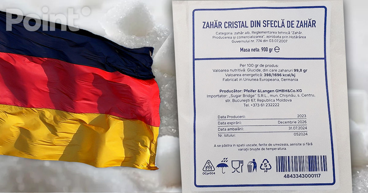În magazine a apărut zahăr german: Este mai ieftin decât zahărul moldovenesc.