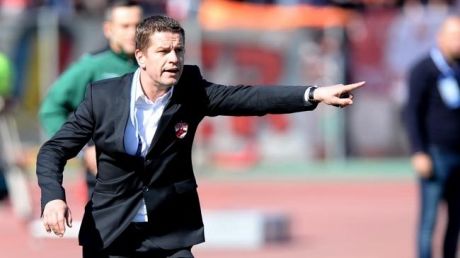 Flavius Stoican și-a părăsit postul său după înfrângerea cu 0-3 în partida cu Zaria Bălţi. Foto: fanatik.ro