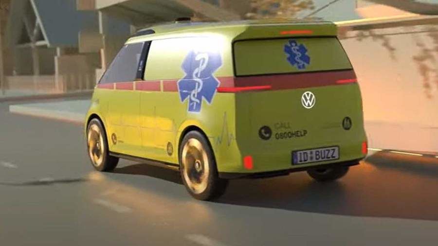 Volkswagen выпустит беспилотный автомобиль скорой помощи.