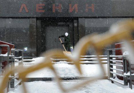 Вход в мавзолей Ленина.