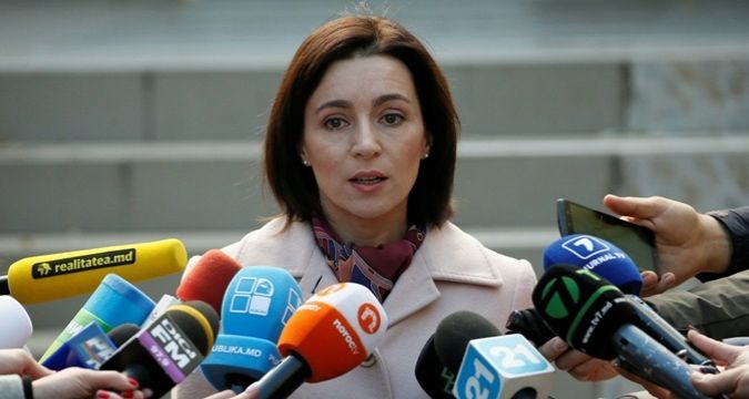 Кандидат в президенты Майя Санду.