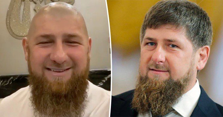 Кадыров побрился наголо.