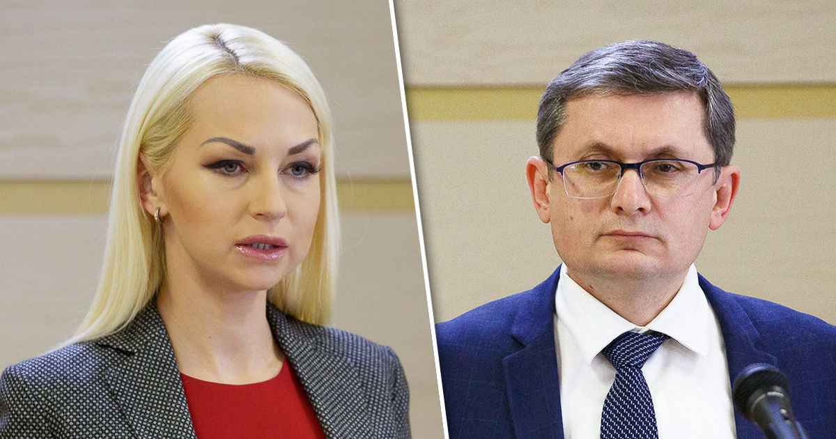 Таубер вернулась в парламент и обменялась репликами с Гросу. Коллаж: Point.md