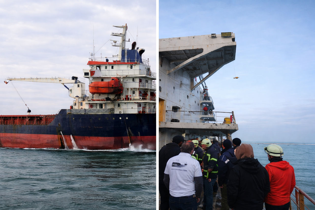 Rusia a atacat două nave în Marea Neagră: Un cetățean sirian a murit.