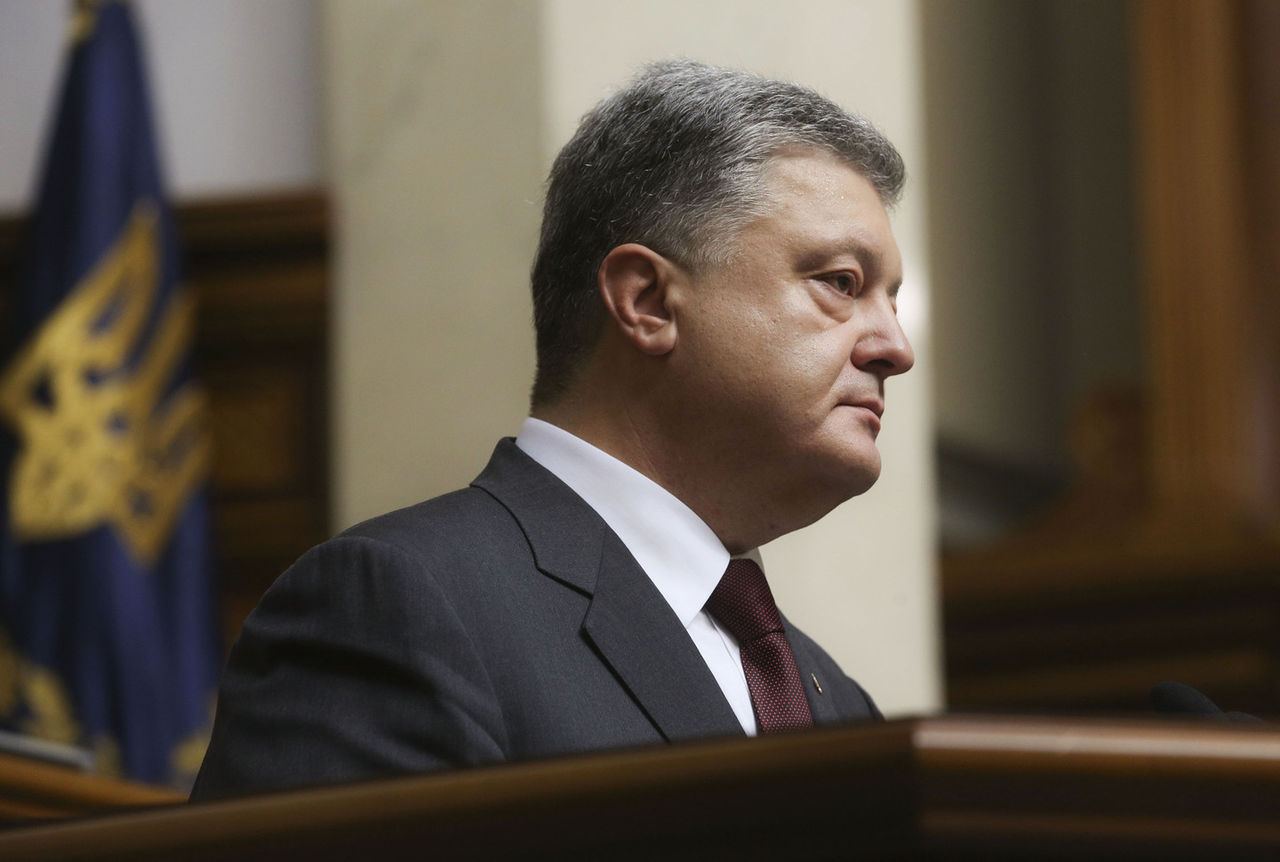 Украинский президент Пётр Порошенко.