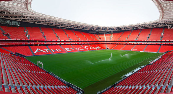 San Mames, arena clubului spaniol de fotbal Athletic Bilbao. 