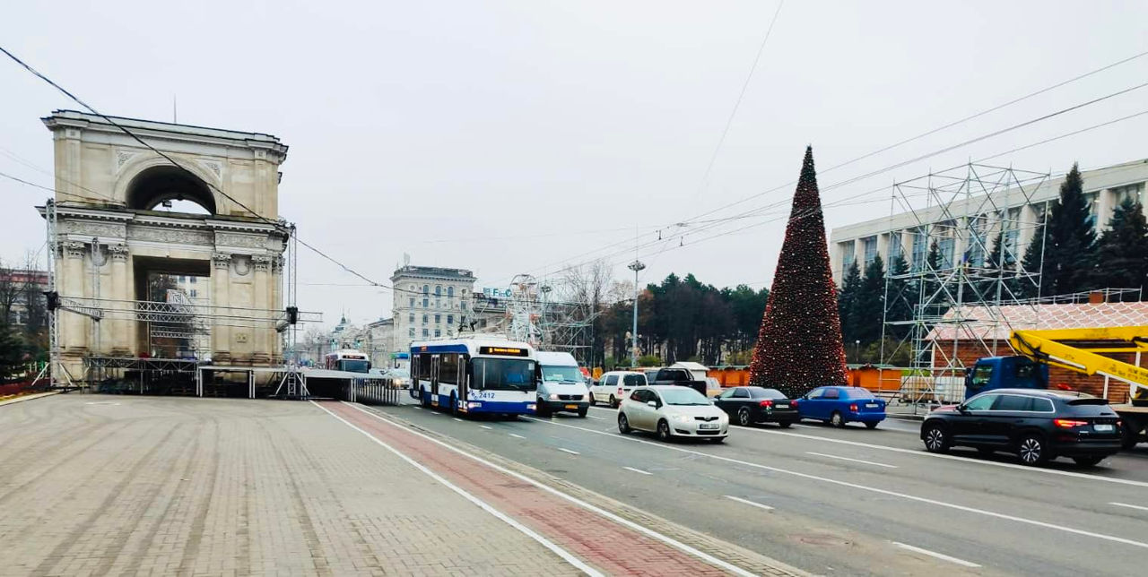 Circulația rutieră în centrul Capitalei, sistată de pe 31 decembrie.