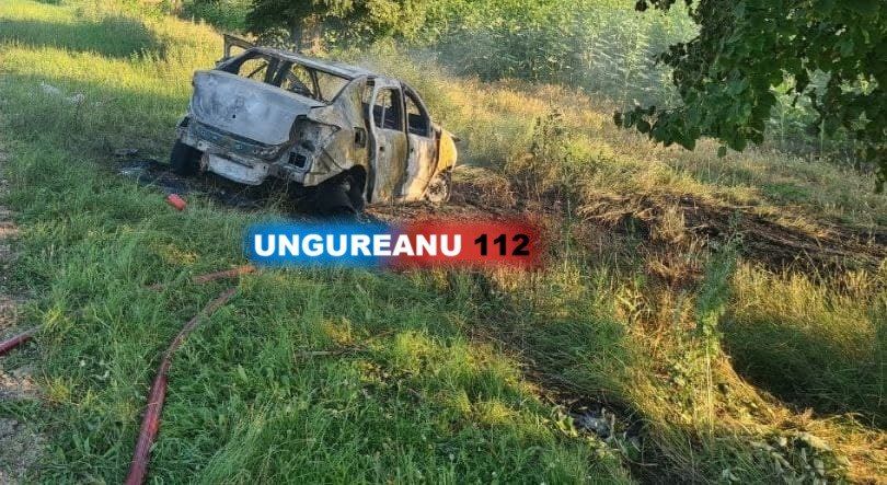 В Оргеевском районе автомобиль врезался в дерево и загорелся.