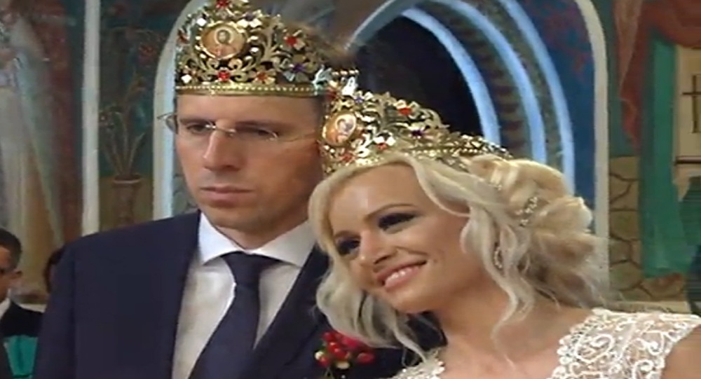 Primarul de Chișinău Dorin Chirtoacă și jurnalista Anișoara Loghin. Foto: ProTV/PrintScreen