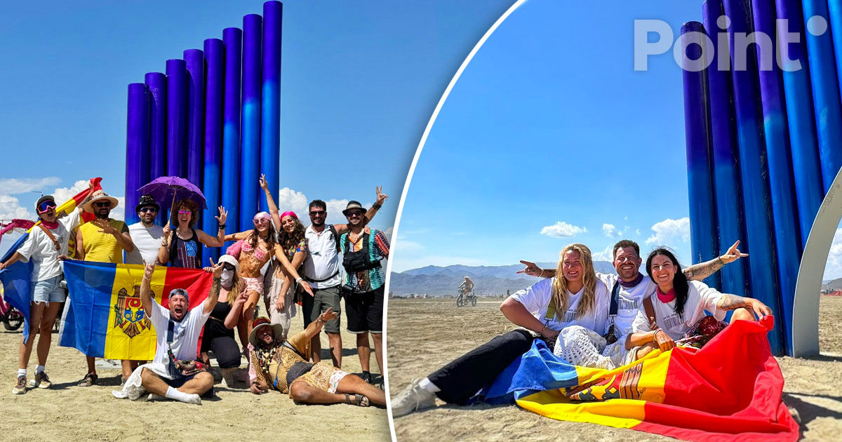 Скульптуру в виде молдавского ная установили на фестивале Burning Man в США.