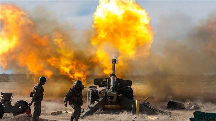 Боевые действия развернулись на границе Азербайджана и Армении.